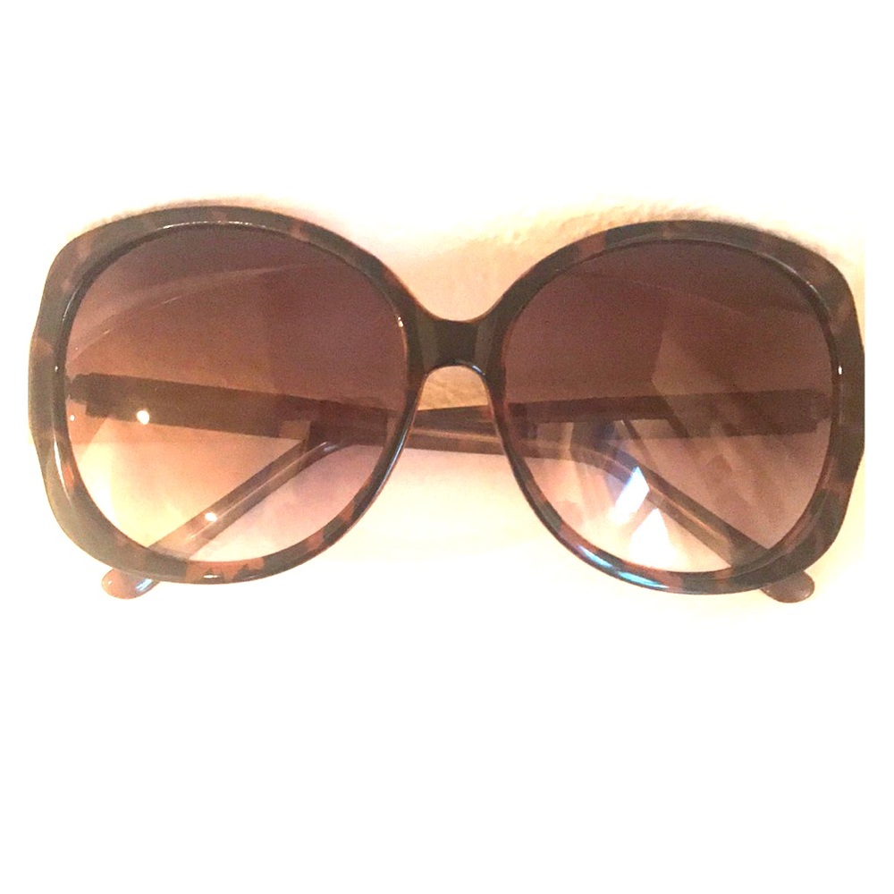 CLASSIC LEOPARD PRINT WIDE LENSE FADE SUNGLASSES